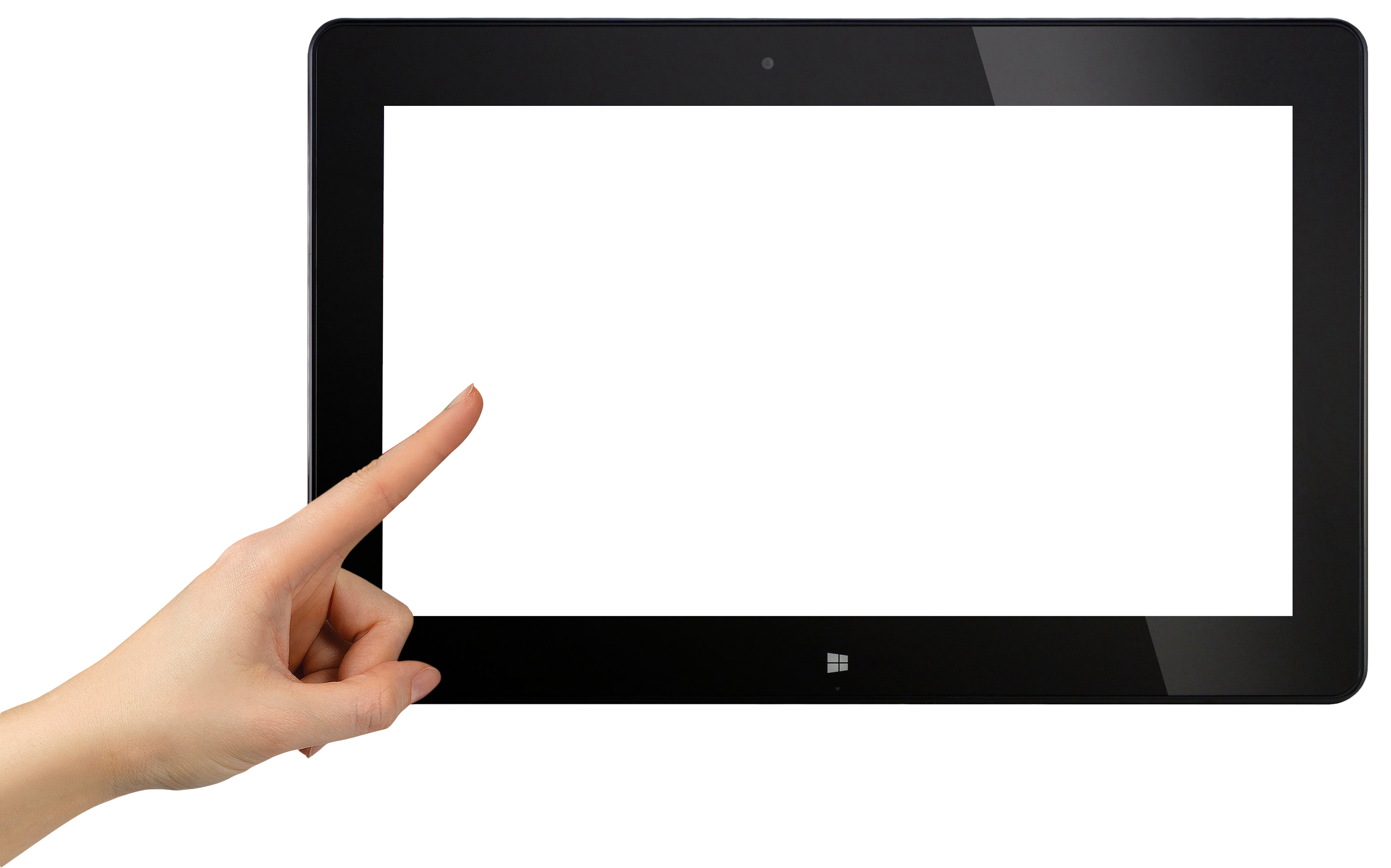 Real Finger Tablet Hand Free Download Image PNG Image