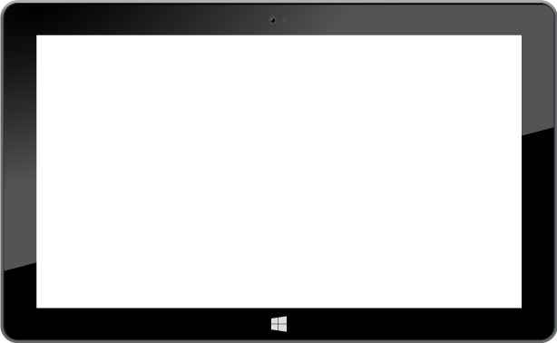 Vector Windows 8 Tablet PNG Image