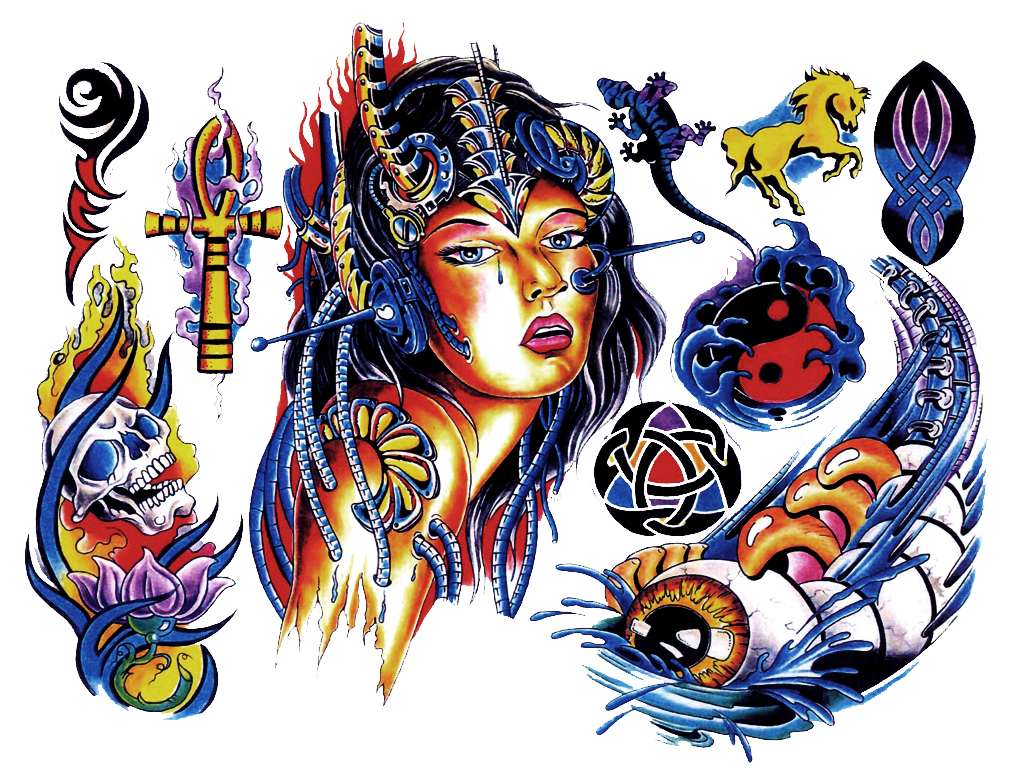 Color Tattoo PNG Image
