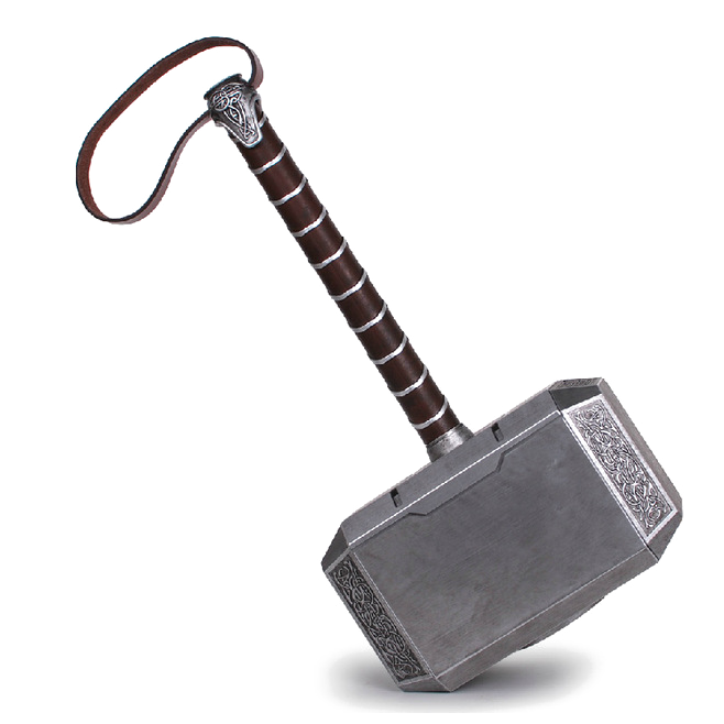 Theatrical America Gray Mjolnir Hammer Thor Property PNG Image