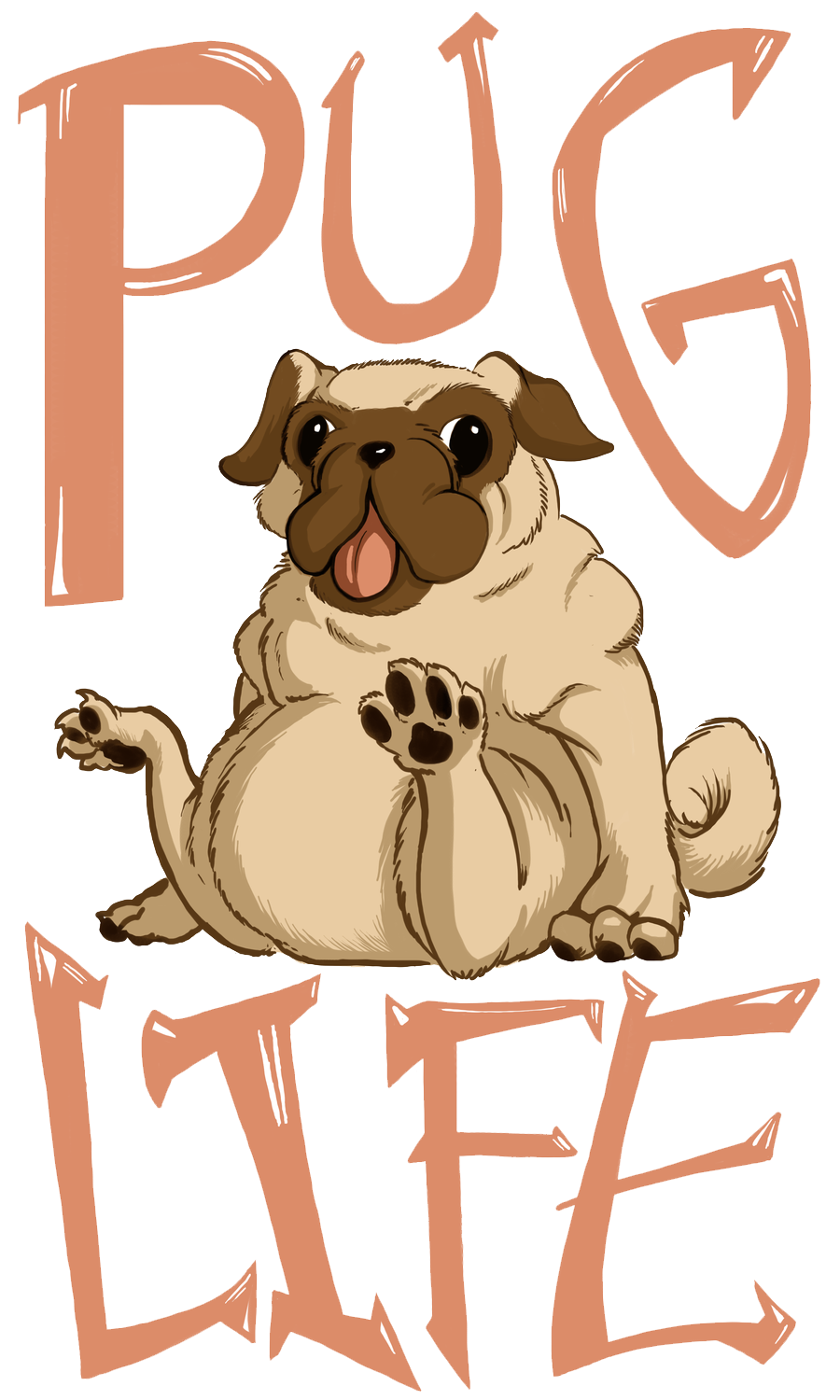Pug Life Free Download PNG Image