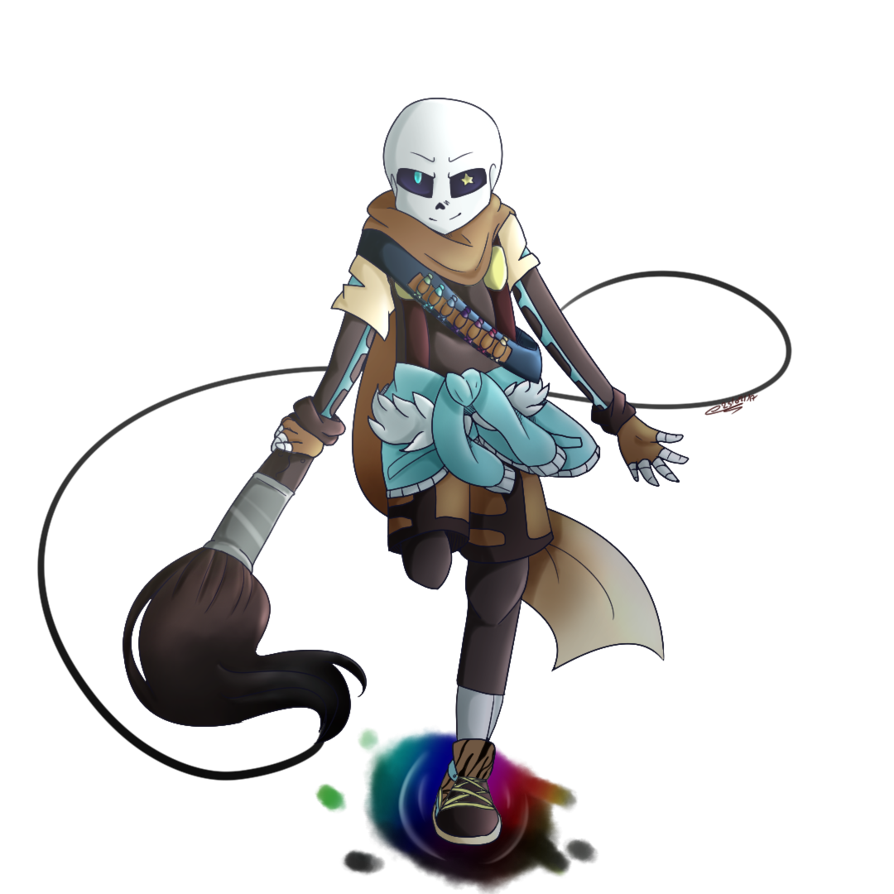 Figurine Toy Ink Sans Undertale Free Clipart HD PNG Image