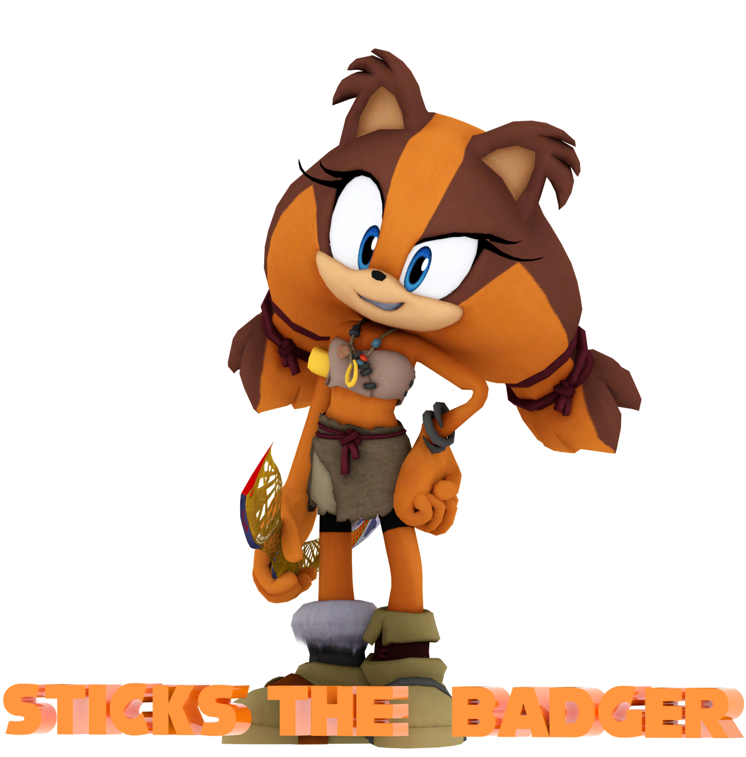 Sonic Toy Sticks Tails Boom Stuffed The PNG Image