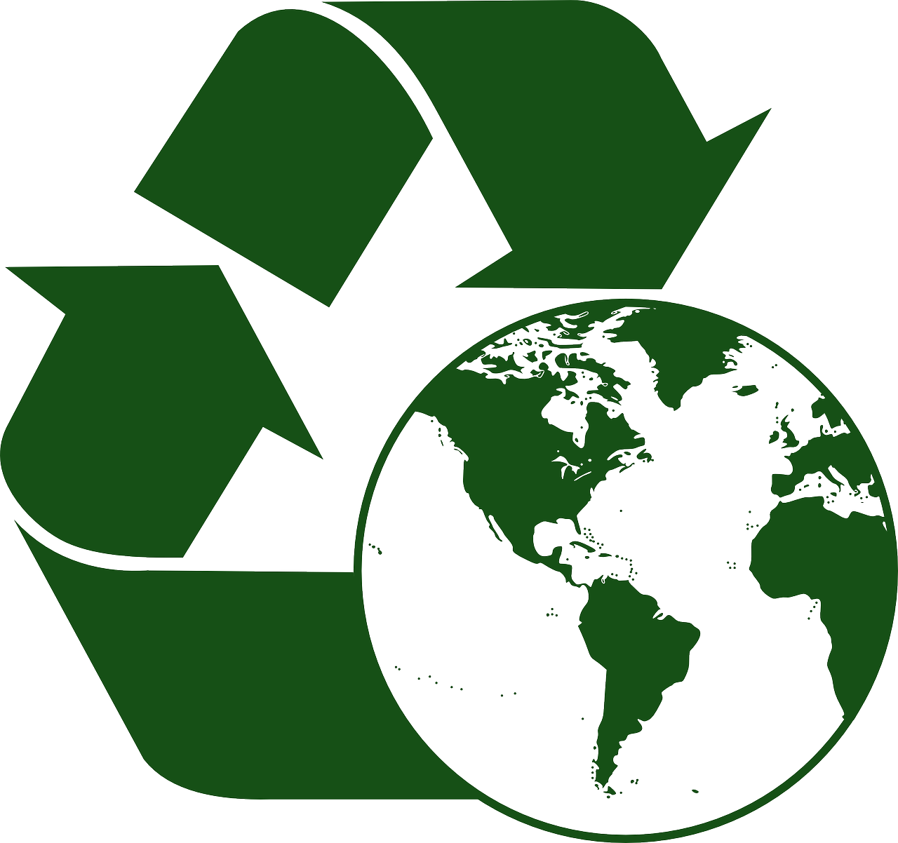 Recycle World Globe Map Download Free Image PNG Image