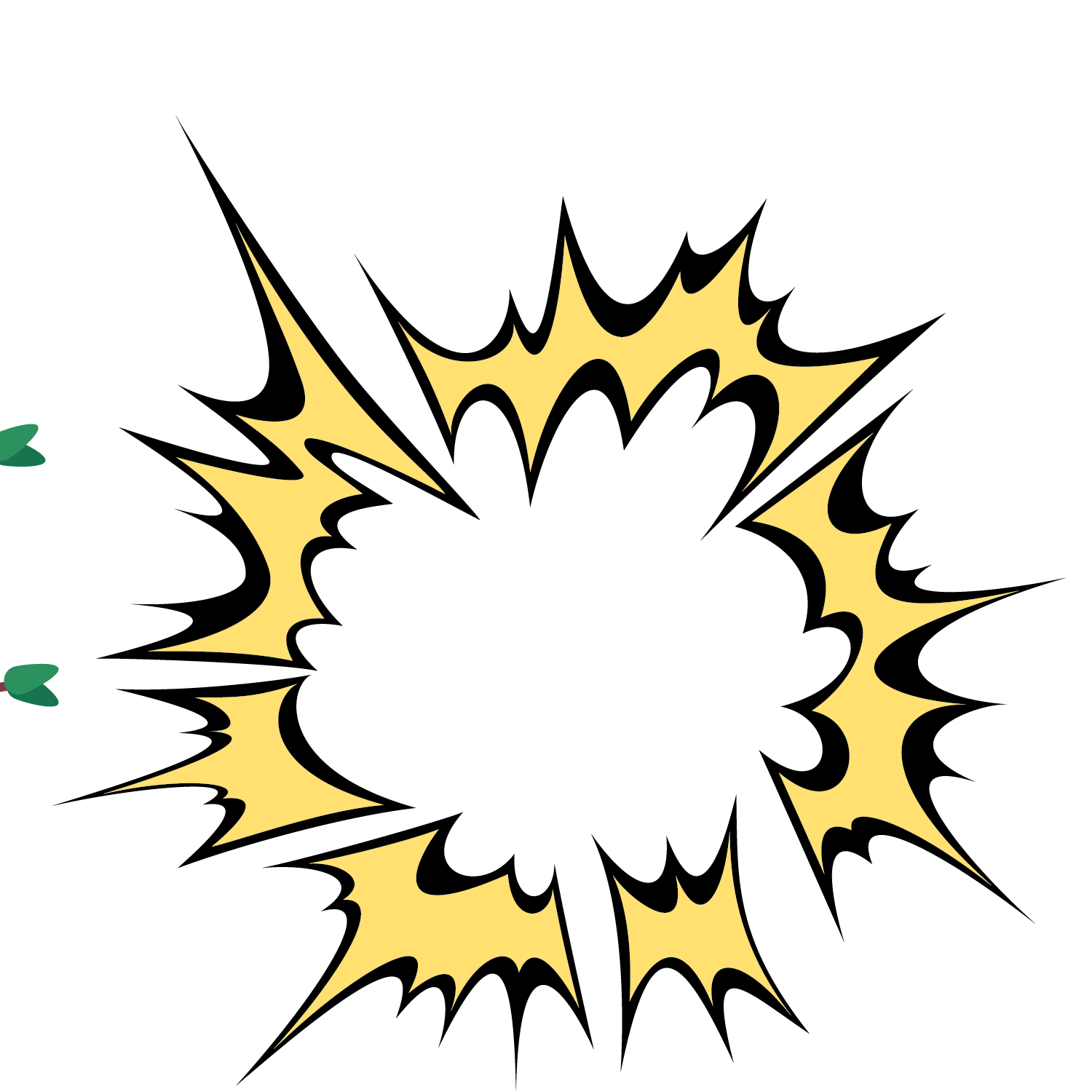 Explosion Symmetry Point Balloon Speech Cartoon PNG Image