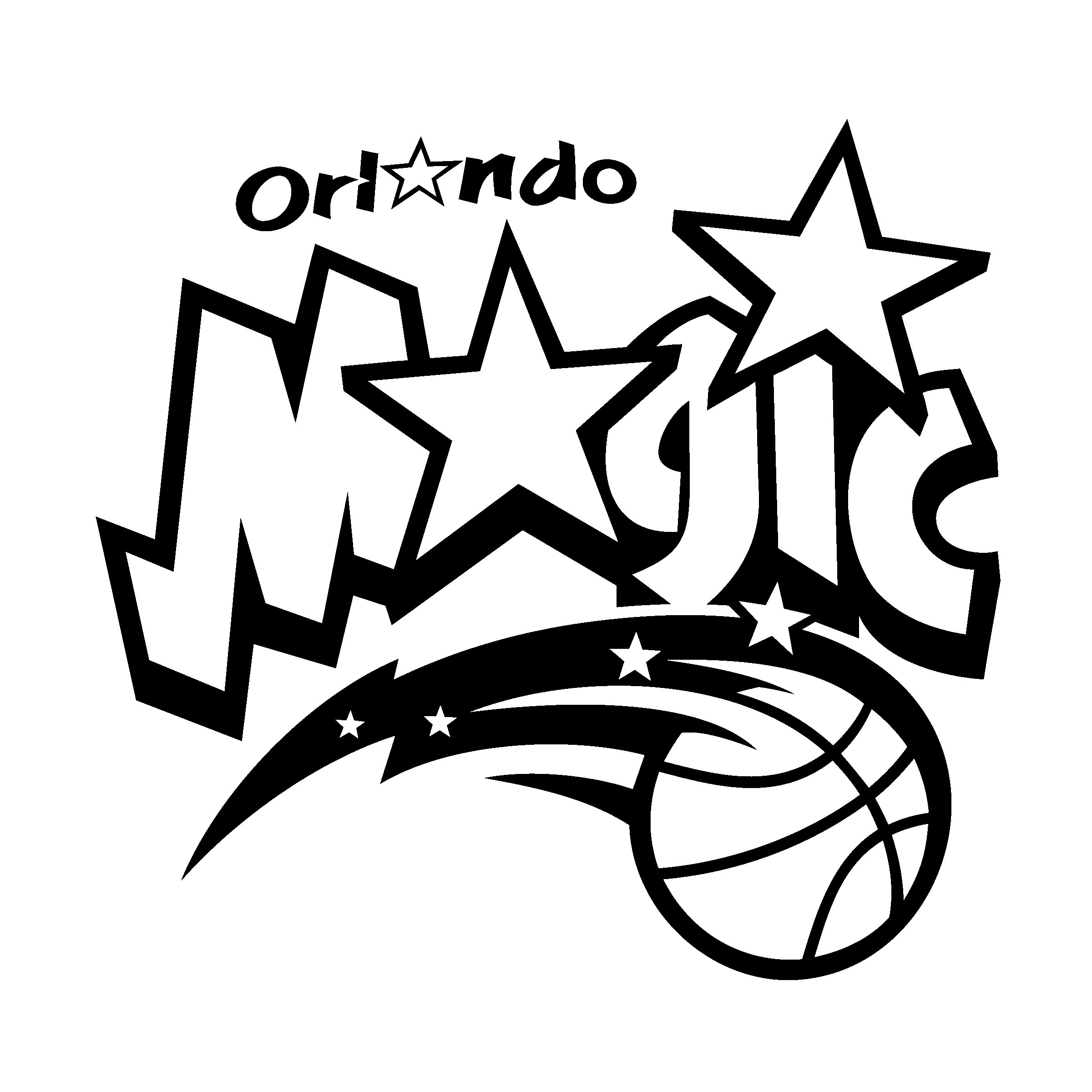 Basketball Magic Center Orlando Black White Amway PNG Image