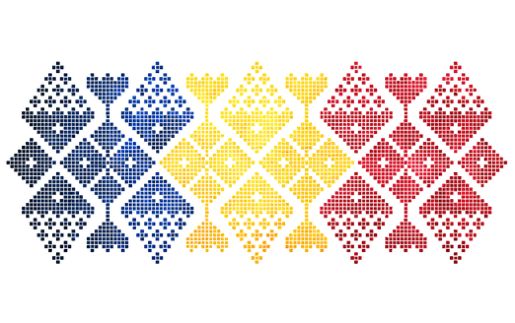 Romania Romanian Of Motive Flag Folklore Pattern PNG Image