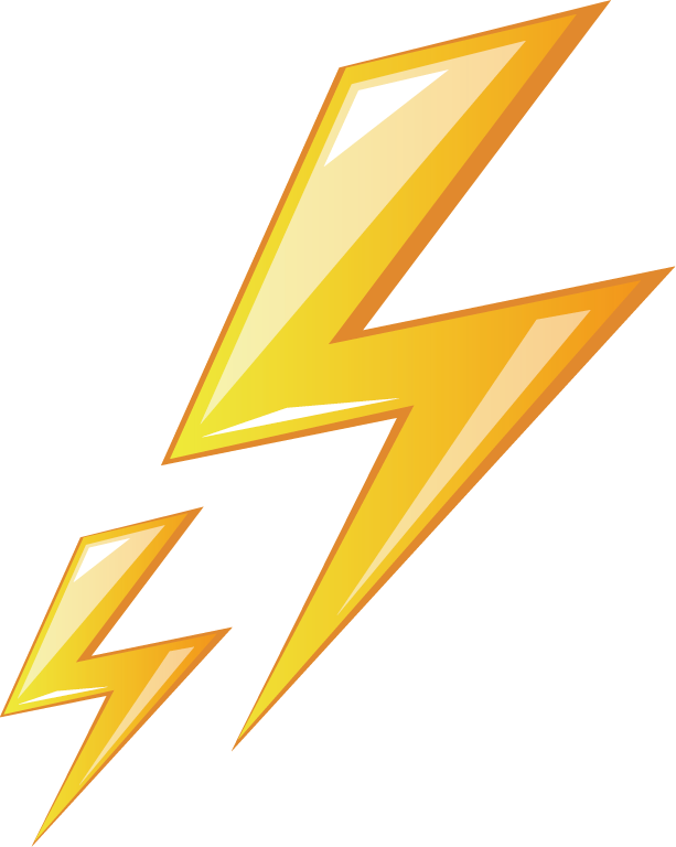 Electricity Logo Text Triangle Lightning Free Clipart HD PNG Image