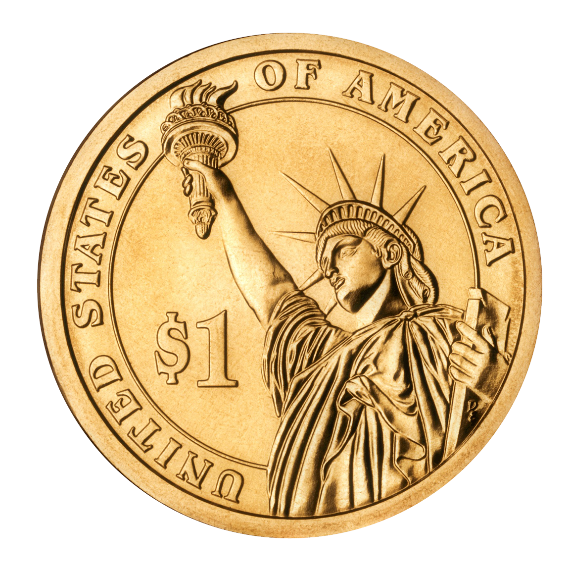 United Dollar States Program Coin Presidential $1 PNG Image