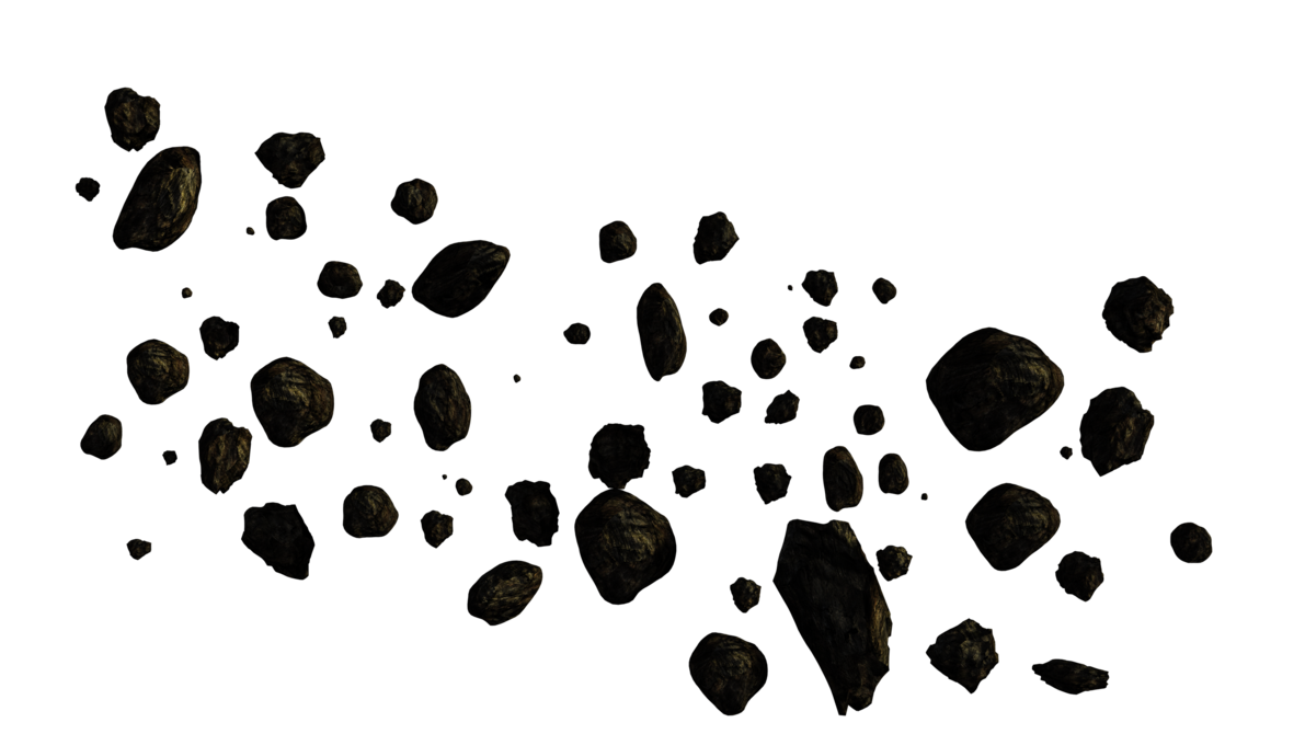 Broken Asteroid Free Clipart HD PNG Image