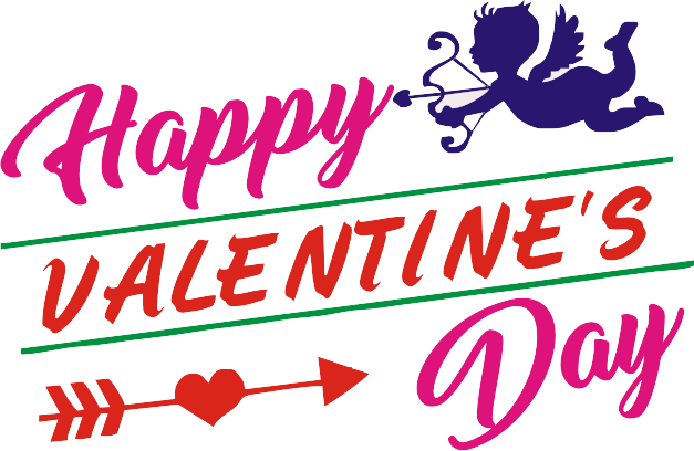 Text Valentines Banner Day Free PNG HQ PNG Image