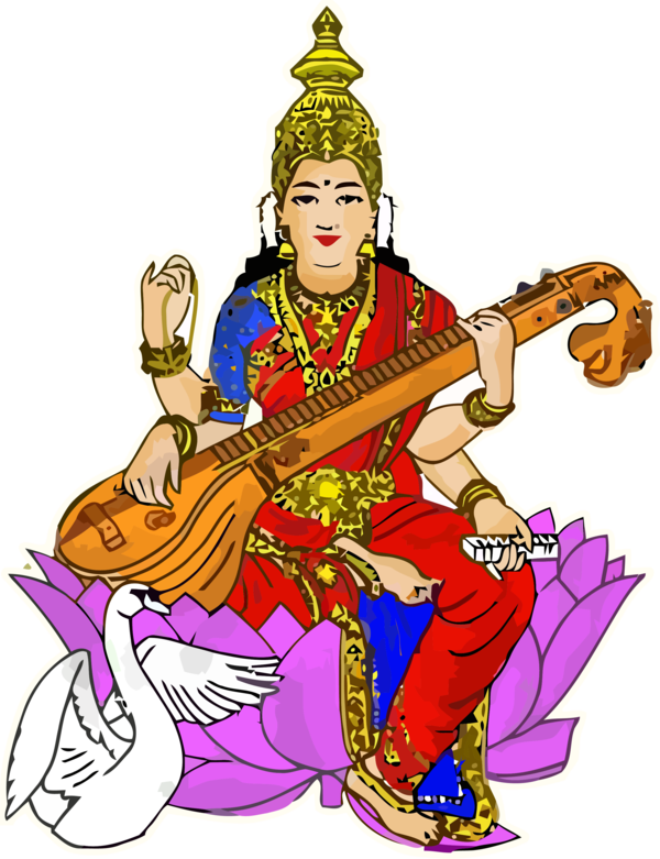 Vasant Panchami Musical Instrument String Plucked Instruments For Happy Activities PNG Image