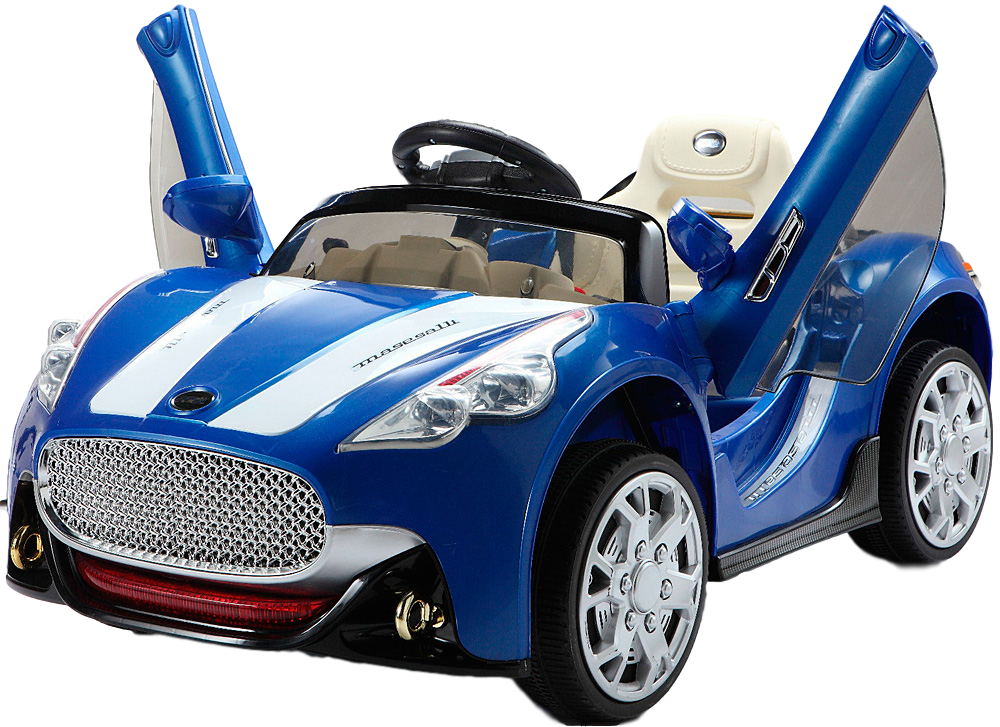 Blue Electric Car Sports Exterior Automotive PNG Image