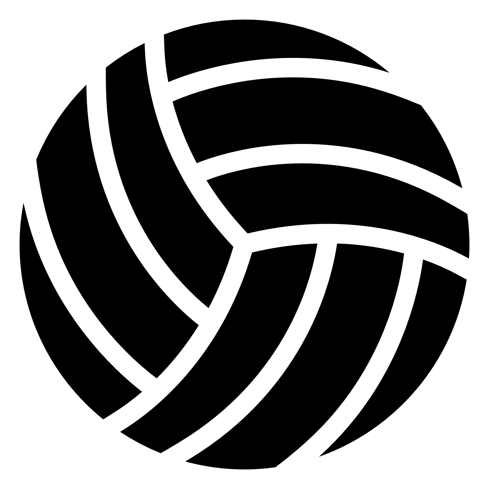 Logo Sport Volleyball Download HD PNG PNG Image
