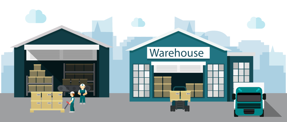 Business Factory Vector Warehouse Distribution Store PNG Image