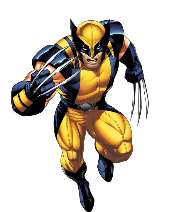 Superhero Spiderman Pollinator Wolverine Iron Man PNG Image