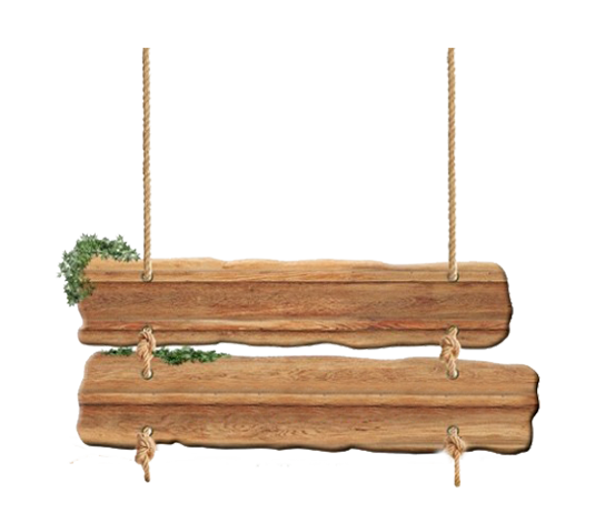 Rope Wood Plank Sign HD Image Free PNG PNG Image