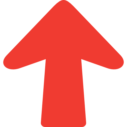 Arrow Top Direction Red PNG Image