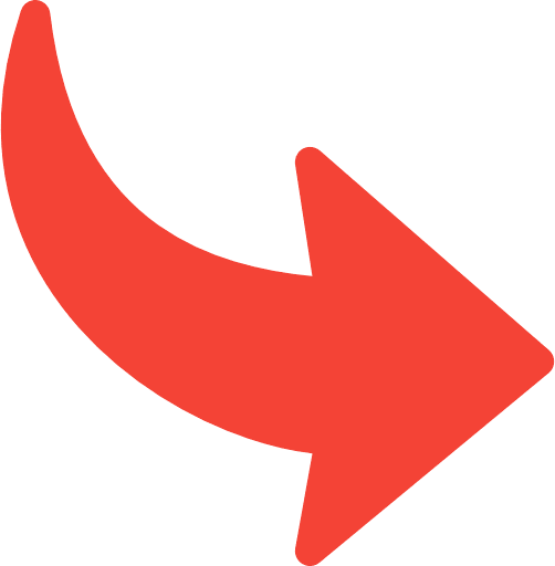 Curved Arrow Red PNG Image