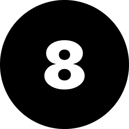 Eight Number Round PNG Image