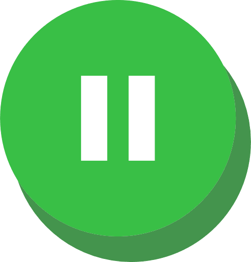 Pause Green Button PNG Image