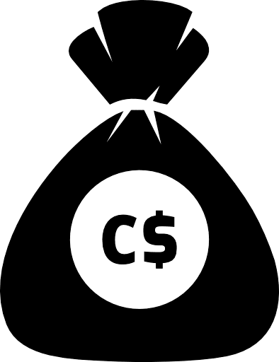 Money Bag Canadian Dollar PNG Image