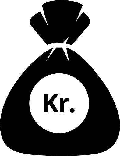 Money Bag Danish Krone PNG Image