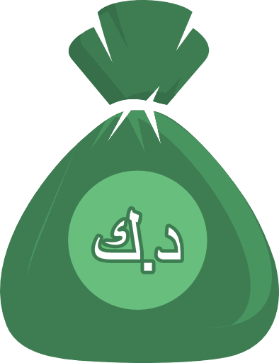 Money Bag Kuwaiti Dinar Color PNG Image