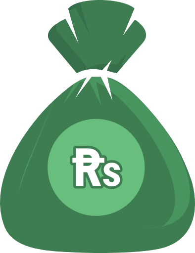 Money Bag Pakistan Rupee Color PNG Image