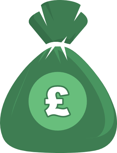 Money Bag Pound Color PNG Image