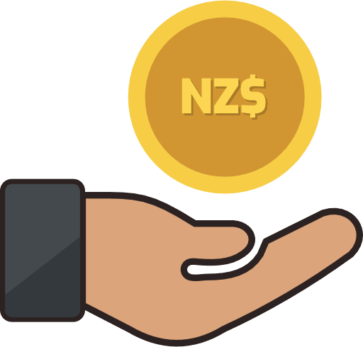 Money Receiving New Zealand Dollar Color PNG Image