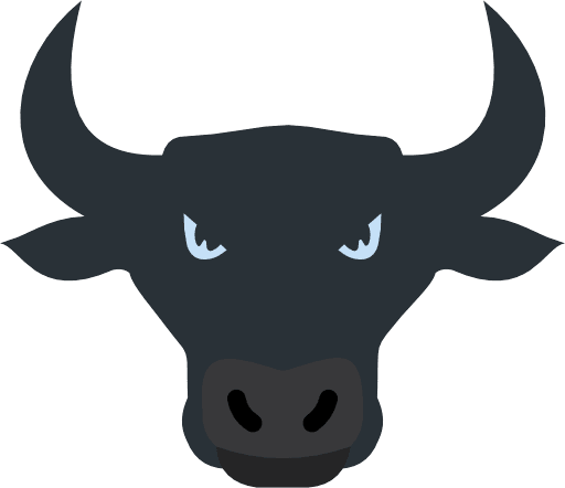 Buffalo Head Color PNG Image