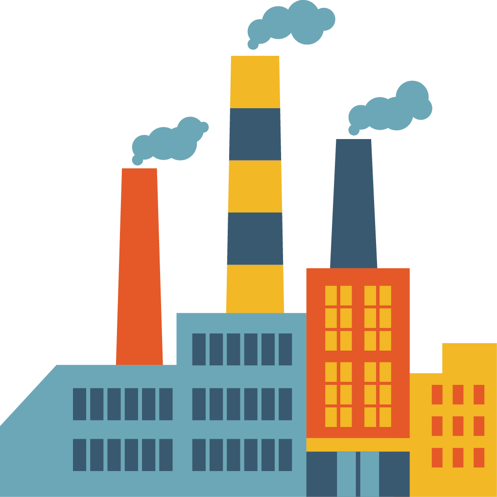 Factory Creative Vector Design Chimney Icon Icon