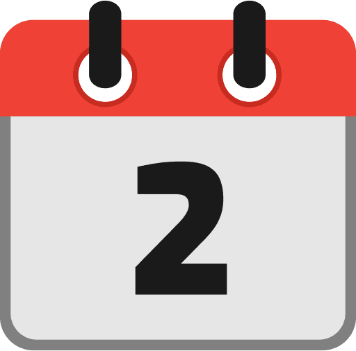 Calendar Date 2 PNG Image