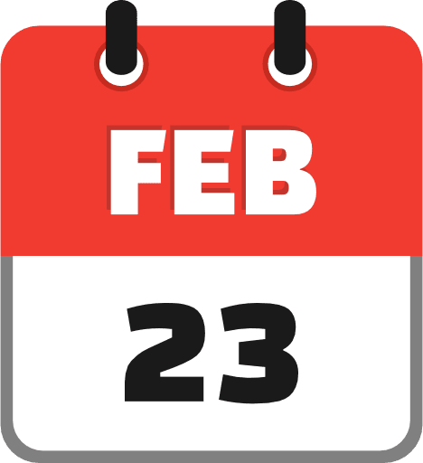 February 23 PNG Image