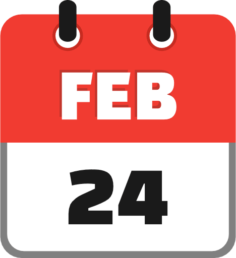 February 24 PNG Image