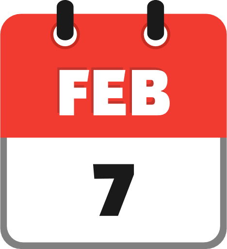February 7 PNG Image