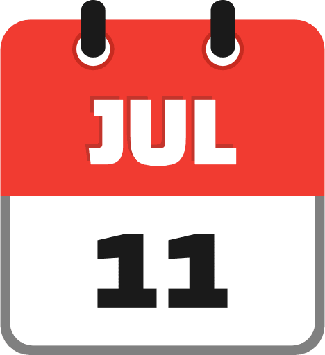 July 11 PNG Image