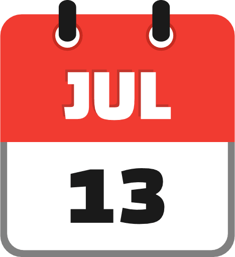 July 13 PNG Image