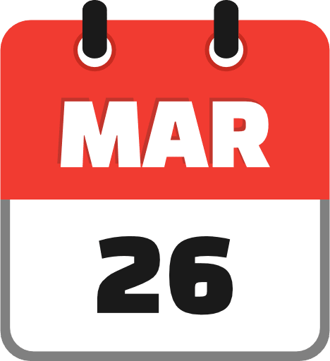 March 26 PNG Image