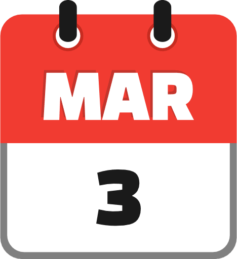 March 3 PNG Image