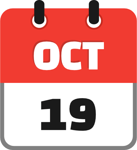 October 19 PNG Image