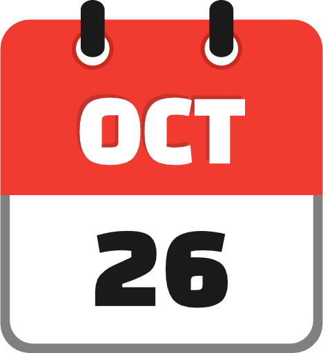 October 26 PNG Image