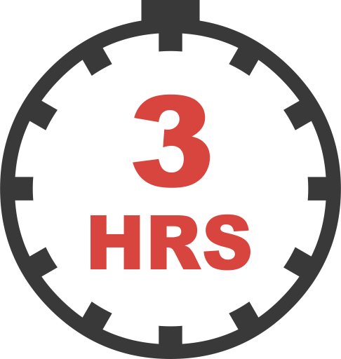 Three Hours PNG Image