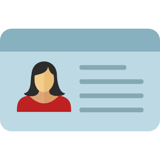 Id Card Woman Color PNG Image