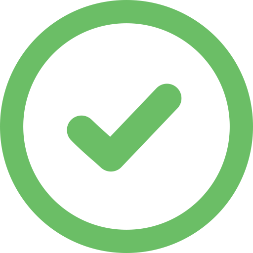 Green Checkmark Line PNG Image