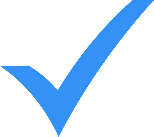 Blue Check Mark PNG Image