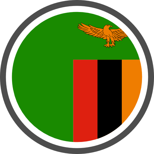 Zambia Flag Round Circle PNG Image