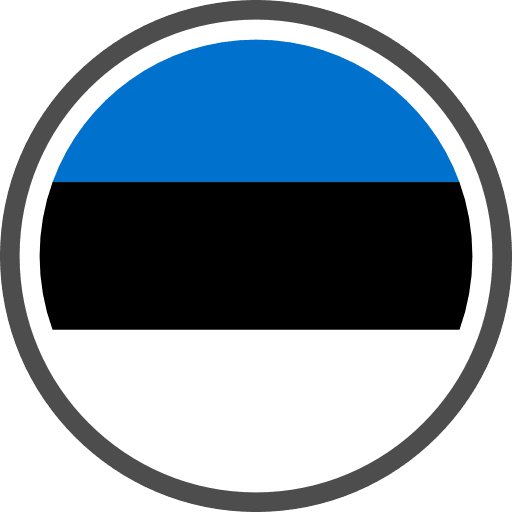Estonia Flag Round Circle PNG Image