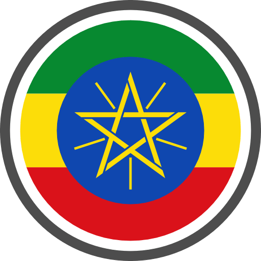 Ethiopia Flag Round Circle PNG Image